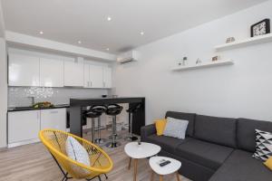 Kuchyň nebo kuchyňský kout v ubytování Apartments Siblings