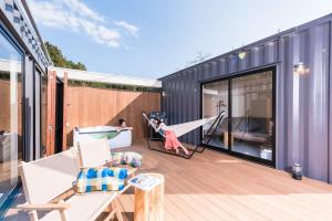 Balkon lub taras w obiekcie Fujino Kirameki Fujigotemba