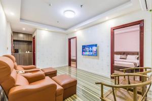 Гостиная зона в Shengli Hydrotherapy Vacation Hotel