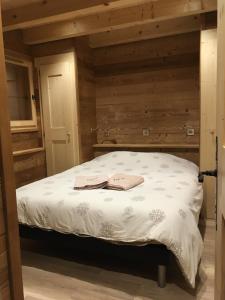 Postel nebo postele na pokoji v ubytování Chalet La R'Batte