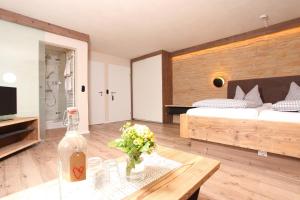 Postel nebo postele na pokoji v ubytování Landhaus Bromm