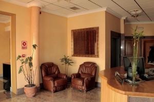 Posezení v ubytování Hostal Castilla