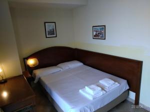 Posteľ alebo postele v izbe v ubytovaní Hotel Belvedere