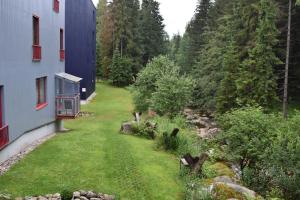 Vonkajšia záhrada v ubytovaní Apartment Mumlava falls