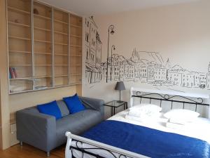 เตียงในห้องที่ Apartment "Femina Cinema" Warsaw City Centre