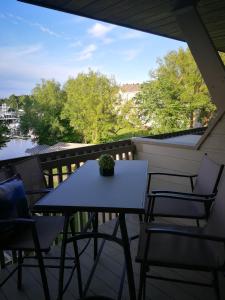 Condo de L'Oberge tesisinde bir balkon veya teras