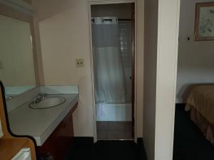 Koupelna v ubytování Townhouse Motel
