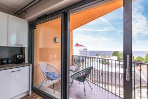 Balkón alebo terasa v ubytovaní Apartament Prestige & Sea Horyzont 613