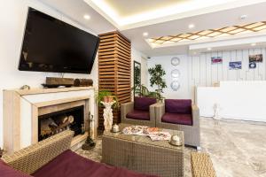 Χώρος καθιστικού στο Buyukada Comfort OTEL