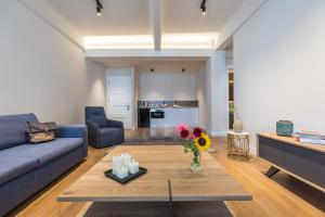 Posezení v ubytování Klepsydra Urban Suites