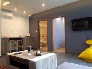 Μια τηλεόραση ή/και κέντρο ψυχαγωγίας στο Hotel Mátrix