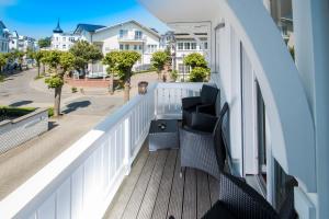 Posezení v ubytování Villa Hansa Binz App 4 am Kurpark Meine Ferienzeit