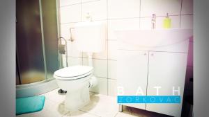 Kúpeľňa v ubytovaní Studio apartman Zorkovac + 37 fotografií