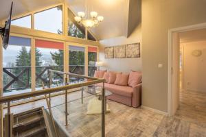 Χώρος καθιστικού στο Pensjonat Magdalena - w cichym i spokojnym miejscu - zwierzęta akceptowane, bezpłatny parking