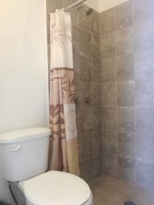 Koupelna v ubytování Hotel Panama 510
