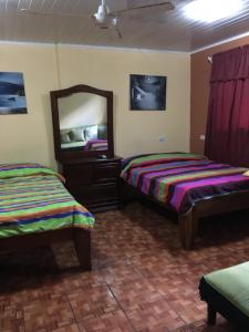 Krevet ili kreveti u jedinici u objektu Cabinas Yolymar