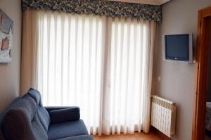 TV a/nebo společenská místnost v ubytování Apartamentos La Barzana