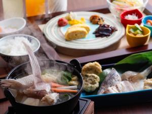 日式旅馆内部或周边提供的食物