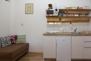 Kuchyň nebo kuchyňský kout v ubytování Studio Apartments Plitvice Lacus
