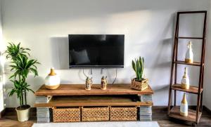 TV a/nebo společenská místnost v ubytování Apartamento Gaztainondoak