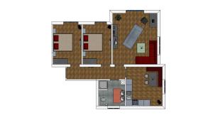 Půdorys ubytování Pension Appartement Lanzer