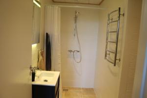 Kylpyhuone majoituspaikassa Haramara