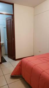 
Cama o camas de una habitación en DEPARTAMENTO FAMILIAR EN CHICLAYO 02 - 65M2
