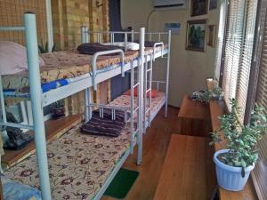 Postel nebo postele na pokoji v ubytování Hostel Kyiv-Art