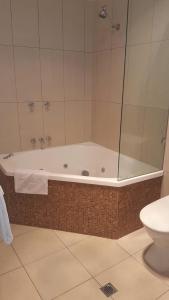 Koupelna v ubytování Hotel Cavalier