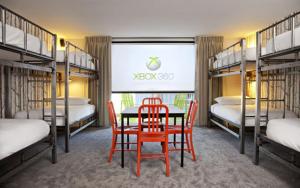 Letto o letti in una camera di Basecamp Tahoe South
