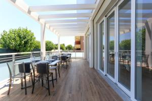 Balkón nebo terasa v ubytování Hotel Olympia