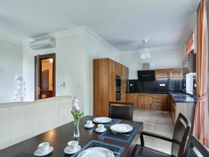 Kuchyň nebo kuchyňský kout v ubytování Apartment Villa Dionysus