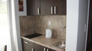 Kuchyň nebo kuchyňský kout v ubytování Apartmany pri lese + 30 fotografií