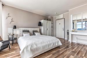 Posteľ alebo postele v izbe v ubytovaní Apartament Prestige & Sea Horyzont 613