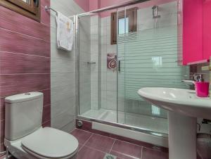 Koupelna v ubytování Luxury apartments Marianna