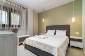Postel nebo postele na pokoji v ubytování Luxury apartments Marianna