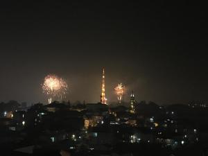 Nespecifikovaný výhled na destinaci Dalat nebo výhled na město při pohledu z hotelu