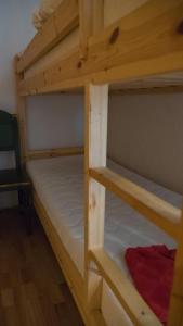 a couple of bunk beds in a room at Jækta Fjordstue in Mosvik