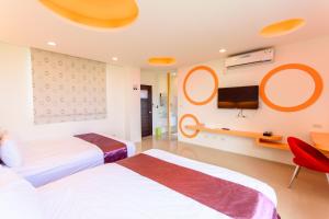 Krevet ili kreveti u jedinici u okviru objekta Tiramisu places Sea view Homestay