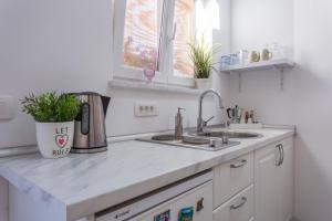 Kuchyňa alebo kuchynka v ubytovaní Studio Villa Ivka + 37 fotografií
