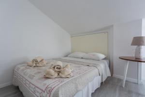 Posteľ alebo postele v izbe v ubytovaní Studio Villa Ivka