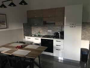Kuchyň nebo kuchyňský kout v ubytování Studio apartman Dado