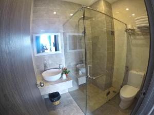 Koupelna v ubytování Dalat Memory Inn