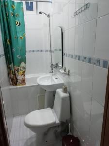 A bathroom at Nikos Guest House