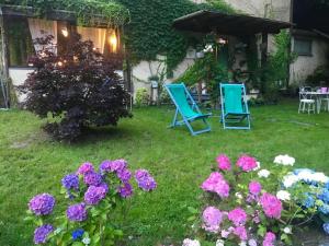 Vonkajšia záhrada v ubytovaní La casa del cuore