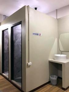 Koupelna v ubytování Chato Hostel