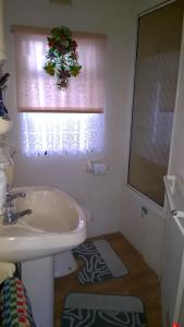 Koupelna v ubytování Ubytovani Fanisek v mobilnim domku v ceskem raji