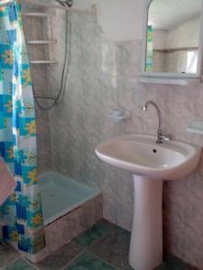 Et badeværelse på Guest House Giorgi
