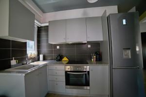 Kuchyň nebo kuchyňský kout v ubytování V&V Central & Elegant Apartment