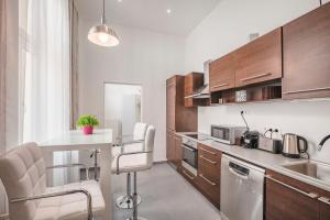 Kuchyňa alebo kuchynka v ubytovaní Budapest Broadway Apartment